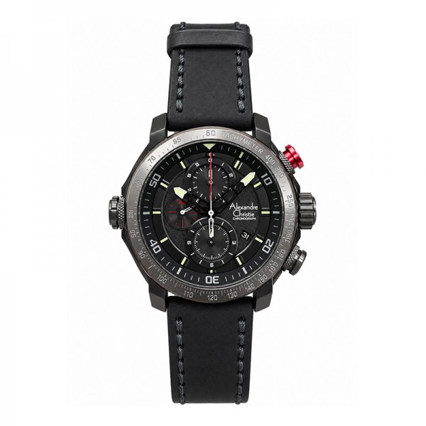 Alexandre Christie AC 6565 Grey Red Black Leather MCLEPBARE